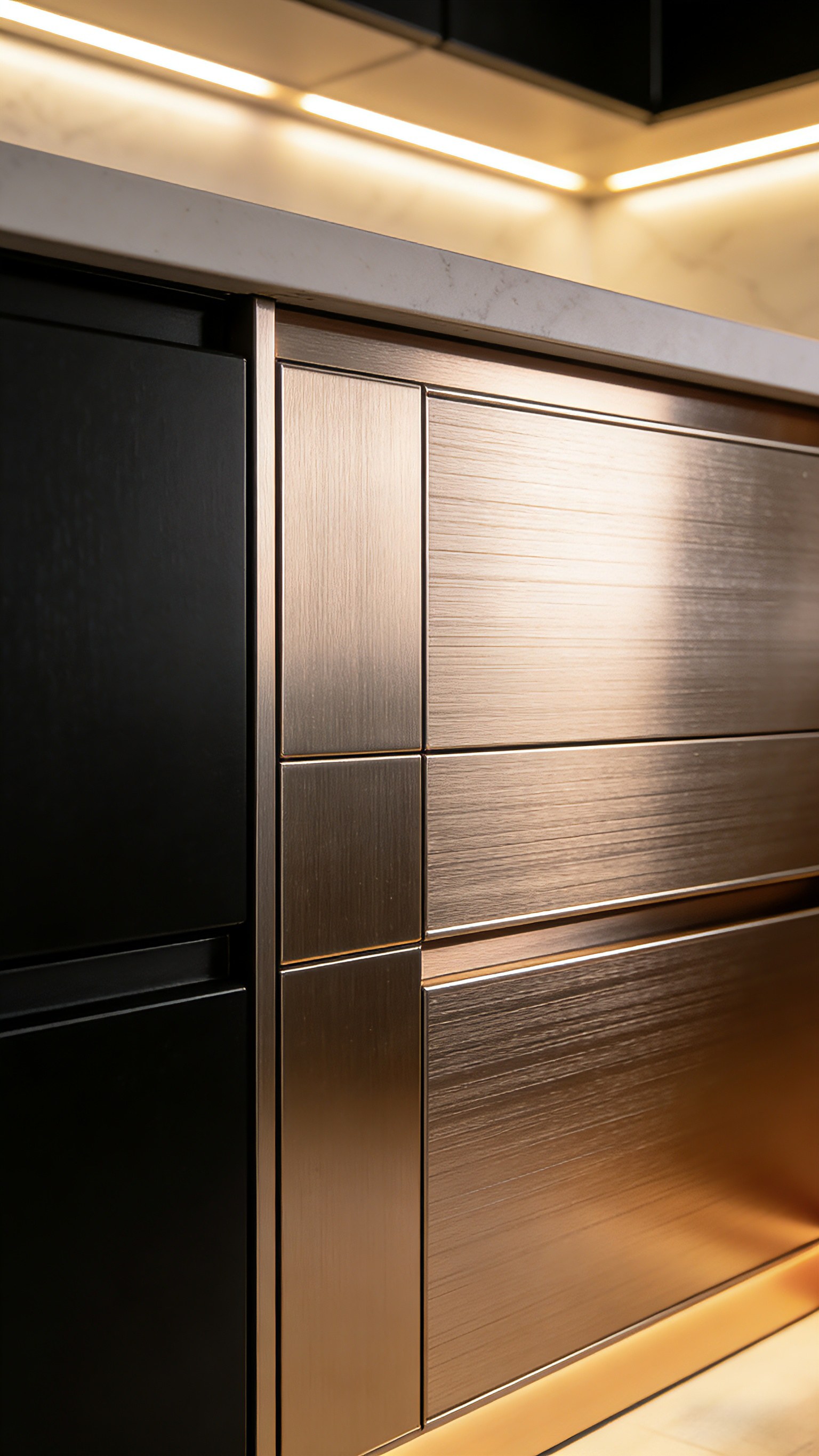 探讨有实力的古铜色、玫瑰金、银灰色不锈钢橱柜面板定制源头厂家推荐