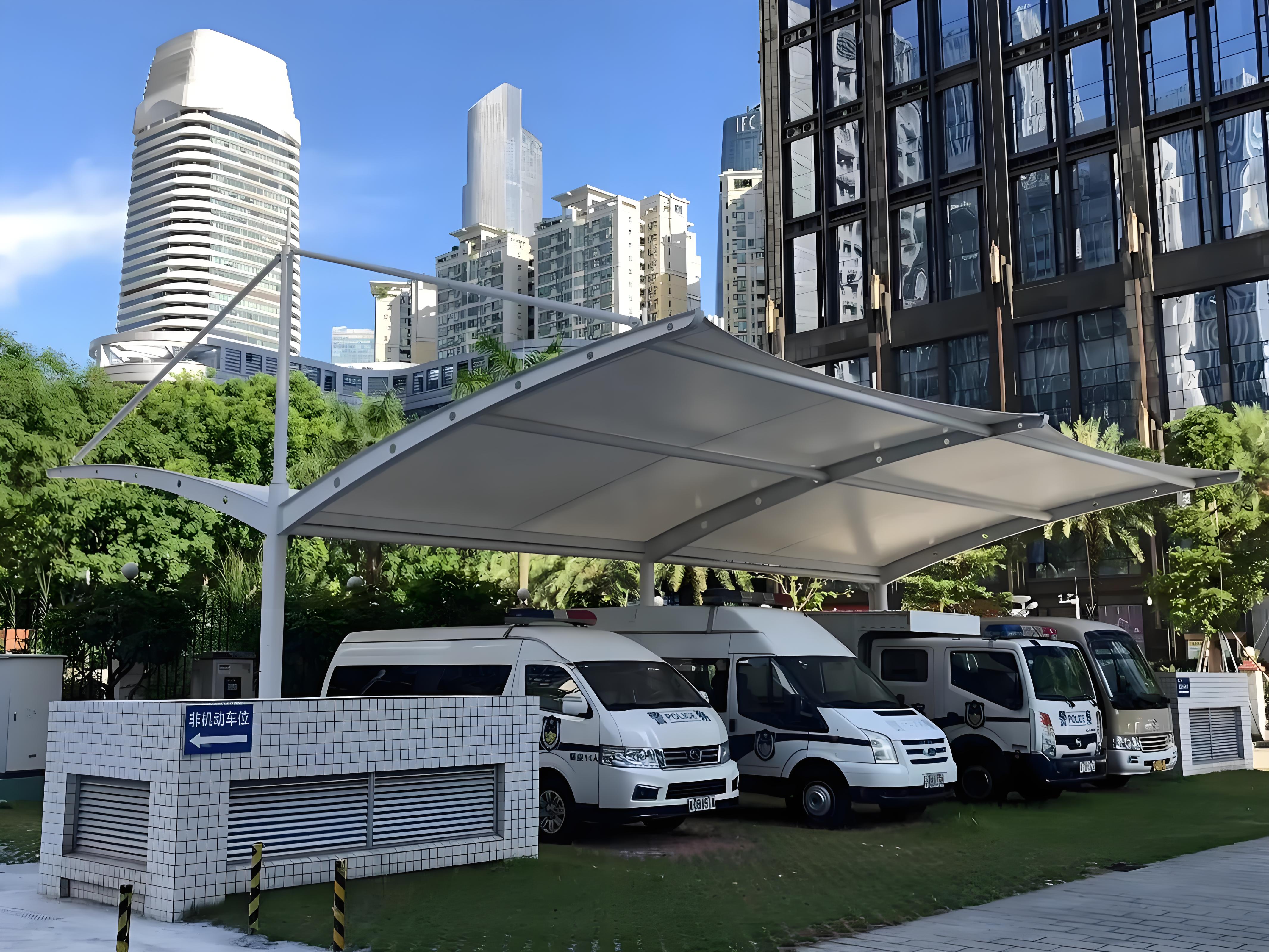 2025钢膜结构车棚价格及厂家排名：小区与7字型膜结构车棚甄选指南