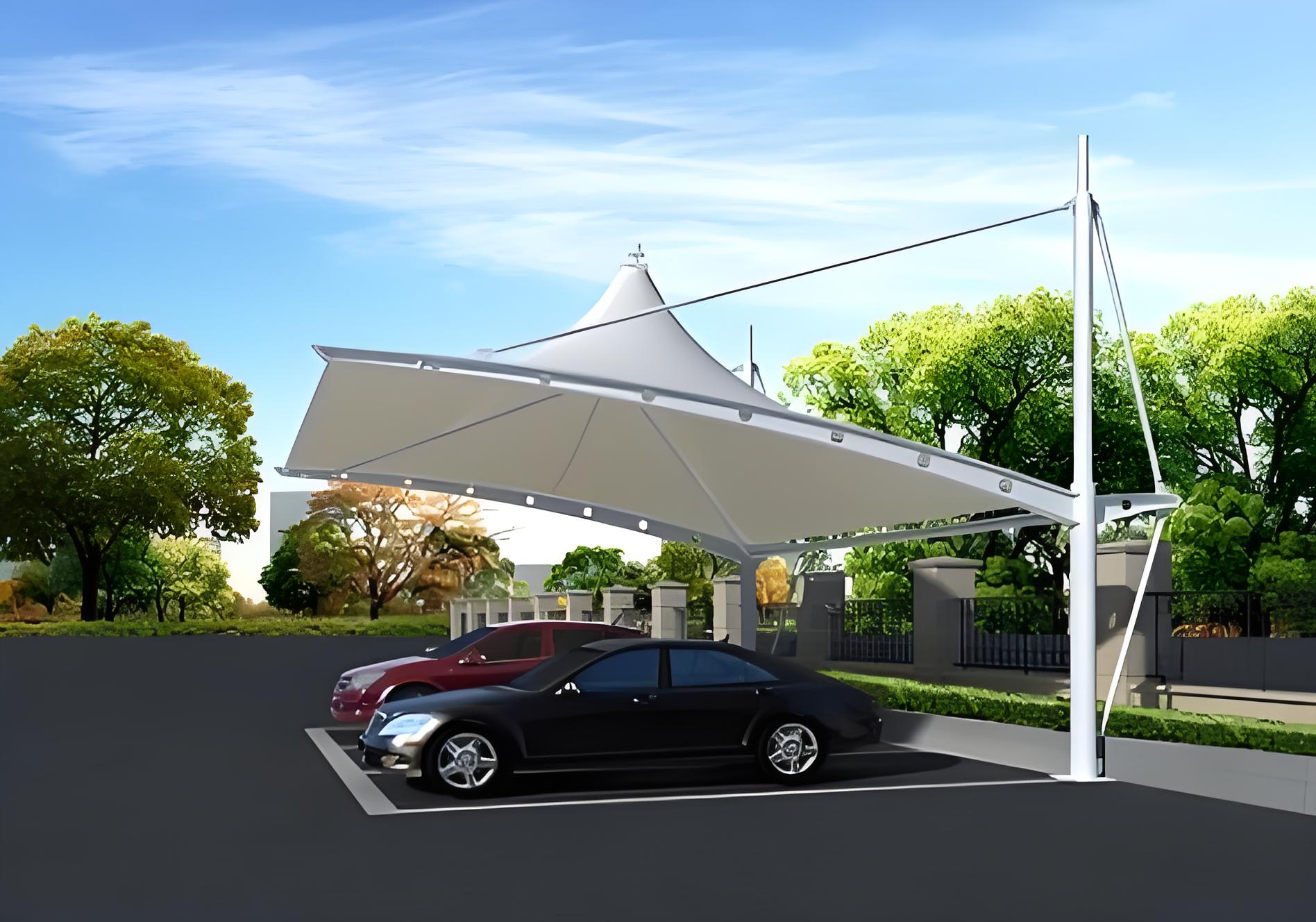 景观膜结构停车棚厂家TOP5推荐：景观膜结构停车棚多少钱一平方