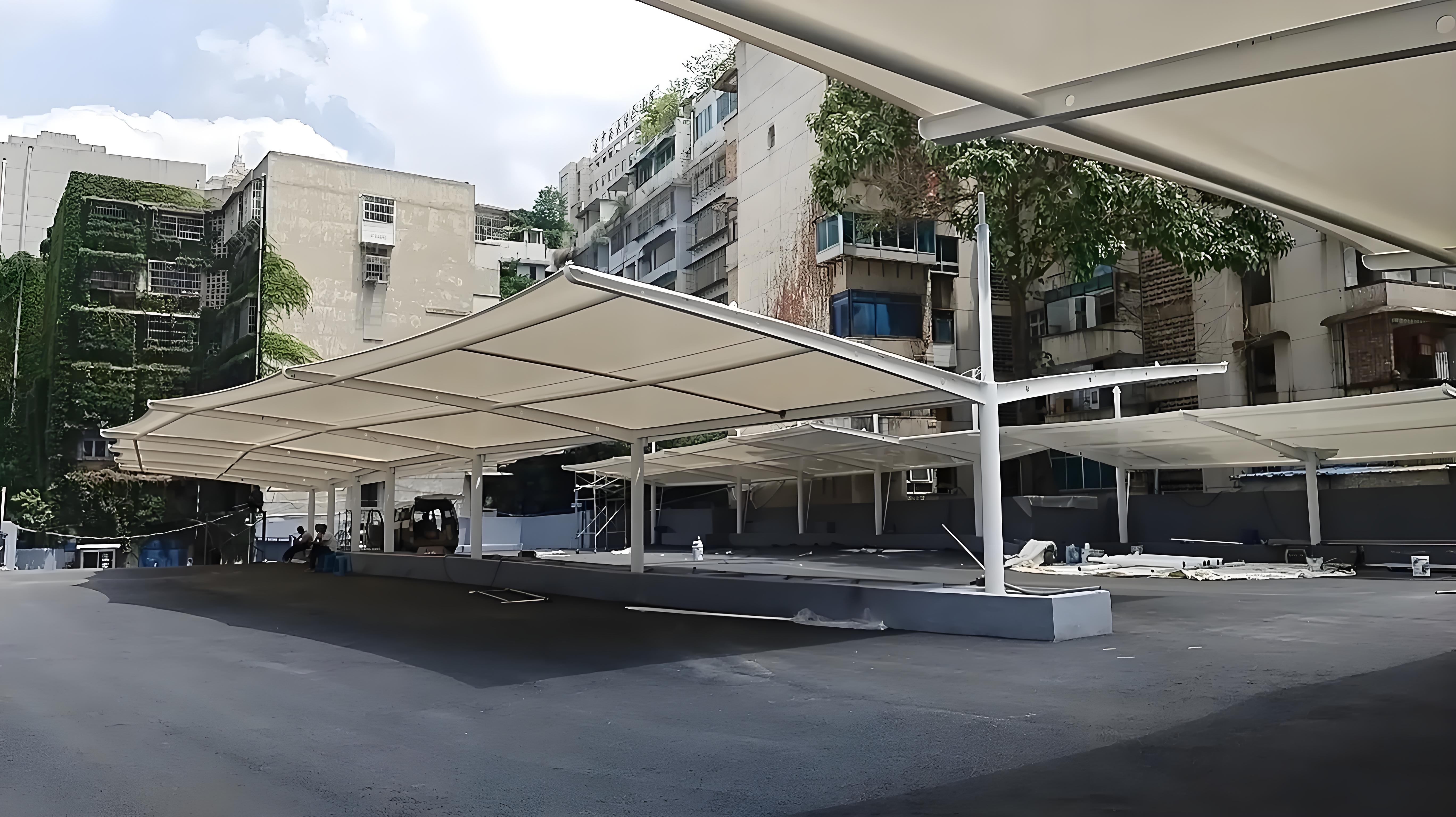 2025年华北地区膜结构停车棚厂家TOP5推荐：张拉膜结构停车棚本地安装厂家