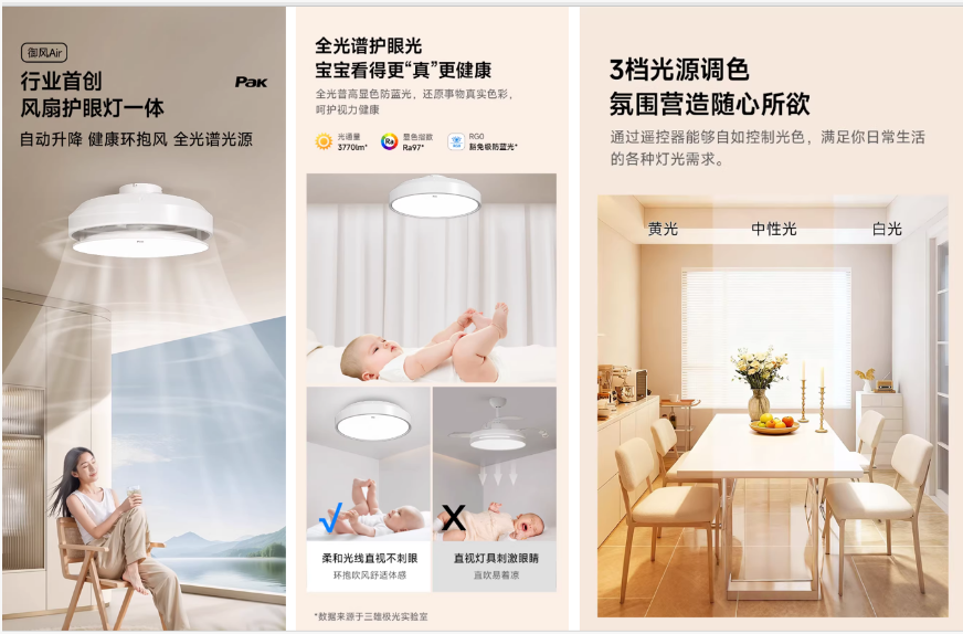 三雄极光御风升降风扇灯好用吗，为你解读选购风扇灯的实用指南