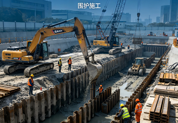 浙江实力强的围护施工平台，桥冉型钢出租的杭州服务亮点