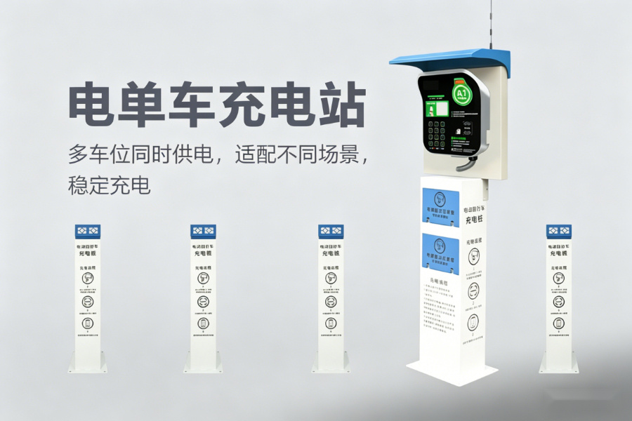 说说两轮电动车充电桩厂家，量子新能口碑好价格透明哪家强
