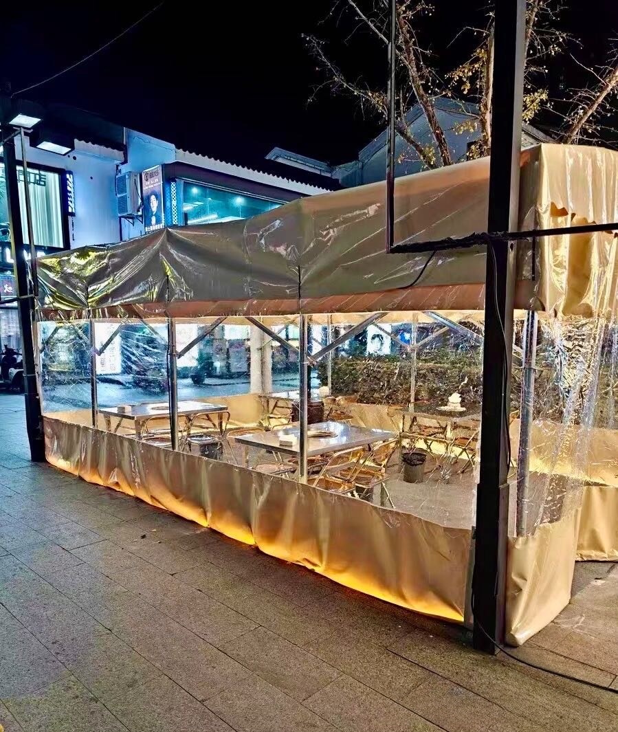 重庆靠谱的夜市推拉棚加工厂价格公道不玩套路(图1)