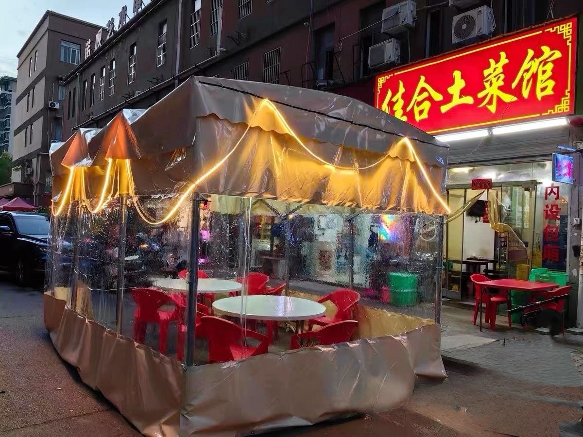 重庆靠谱的夜市推拉棚加工厂价格公道不玩套路(图3)