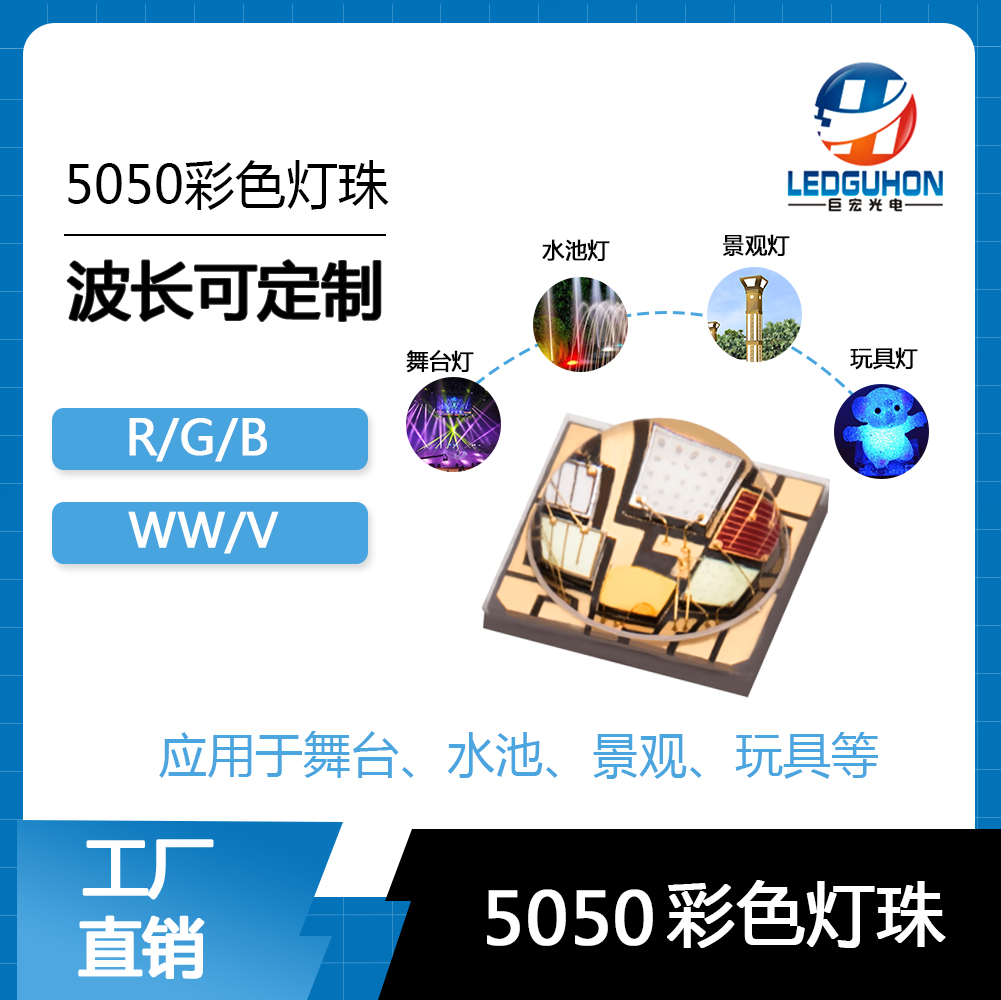 广东RGBW全彩LED灯珠定制工厂哪家值得选？巨宏光电价格公道不玩套路