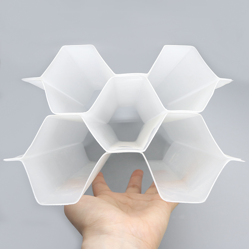 斜管沉淀池填料选购技巧 荣建环保六角蜂窝填料 内切圆直径25mm-80mm(图1)