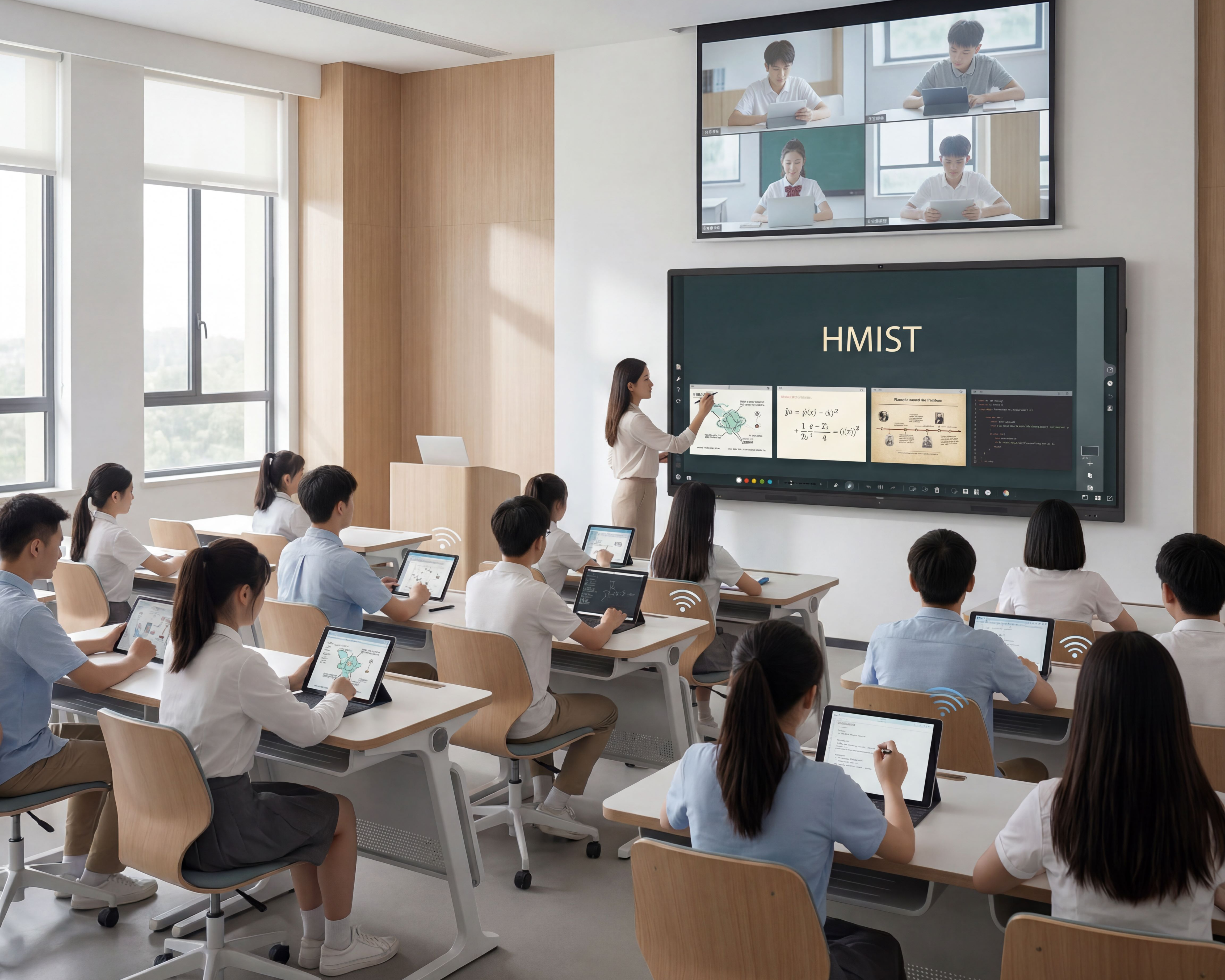 校园远程教研不再难，HMIST 一体化白板打通校内校外教学互通