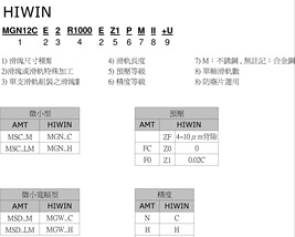 HIWIN-微小型线轨