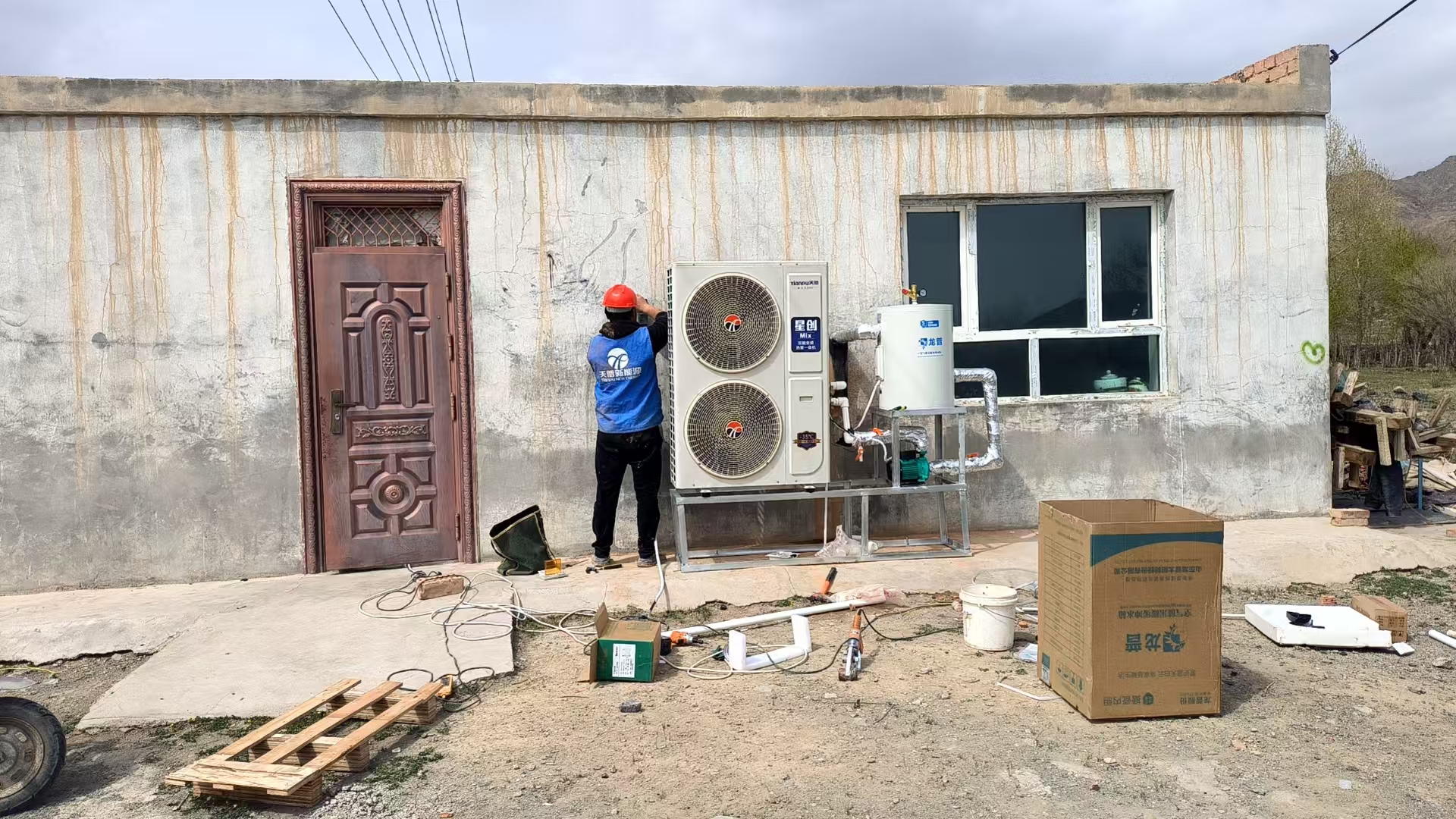 店/加油站/高速服务区清洁供暖|天普空气能西北实景案例可参观,广受信赖(图2)