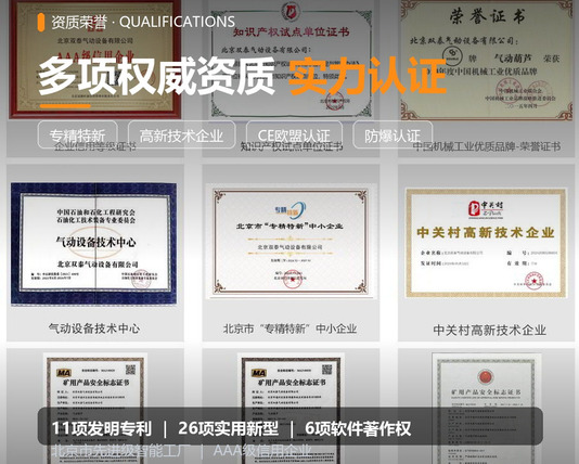 多项证书资质